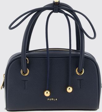 Furla Mini borsa a mano Poppy in pelle pieno fiore con doppio manico e tracolla