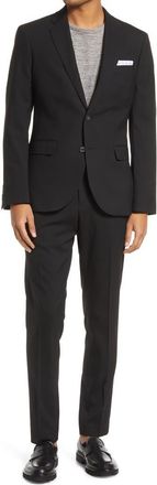 Nordstrom Rack Extra Trim Fit Suit in Black at Nordstrom Rack, Size 40 Regular