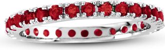 Diana M. Jewels Ruby Eternity Band in 14k Gold