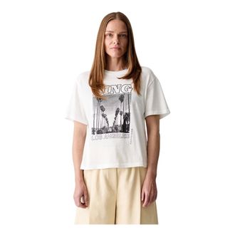 Anine Bing Tops, Dames, Wit, M, Katoen, Louis Tee