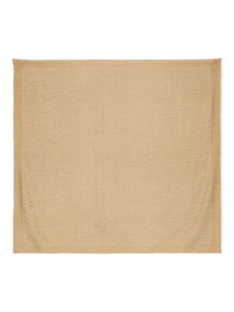 Fendi Brown Logo Scarf