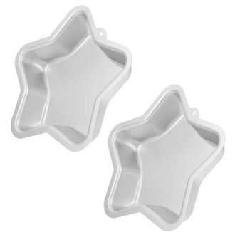 OEM Moldes Para Pasteles Con Forma De Estrella, Inoxidables, 2 Unidades