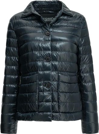 Herno Chaqueta corta de plum&oacute;n en nailon ultraligero - Jackets - Mujer - Azul - L