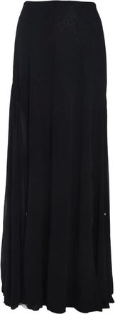 Lanvin flared skirt - women - Silk/Viscose - 44 - Black