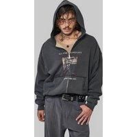 Enfants Riches Deprimes Stretched Out Thermal Lined Lined Zip Up Hoodie