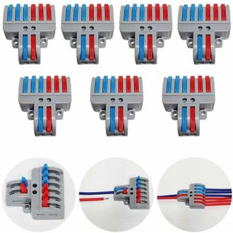OEM Juego De Bloques De Bornes, Bloque De Bornes De Conexi&oacute;n Accionado Por Palanca, Conector De Cable De Inserci&oacute;n, Bornes Enchufables Compactos, 7 Bornes