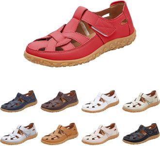 Generic Closed Toe Sandals for Women Fisherman Sandals for Women Wide Fitting Breathable Hollow Out Athletic Shoes Slip on Close Toe Sneakers Lightweight Non-