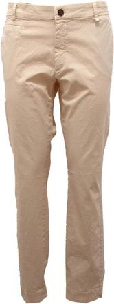 Mason's Curvy Wo Broeken van Katoenmix - Dames - Chinos - Beige - L - Katoen - Broeken