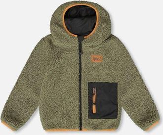 Deux par Deux Kids Gender Inclusive Reversible Mid-Season Jacket in Black at Nordstrom, Size 8