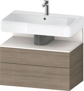 Duravit Duravit - Qatego Mueble Bajo Lavabo, 1 Extra&iacute;ble Y 1 Caj&oacute;n
