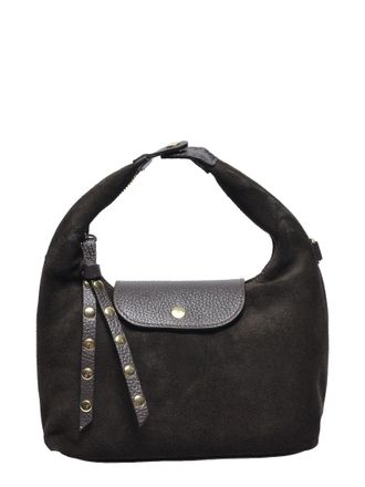 Anna Luchini Bordeauxrood Rundleer Tas