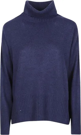 Aragona Jersey de cuello alto - Knitwear - Mujer - Azul - 2XS