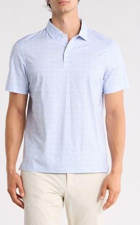 Bugatchi Short Sleeve Polo in Sky at Nordstrom Rack, Size Xxx-Large