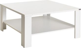 Calicosy Mesa de centro con 1 estante l90 cm - Blanco