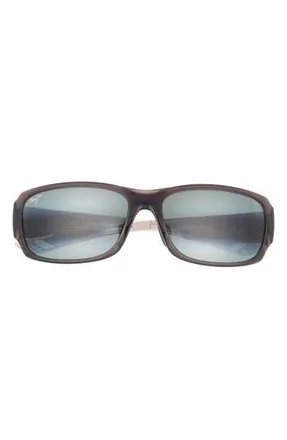 Maui Jim 52mm Square Sunglasses in Grey Grey Grey at Nordstrom Rack