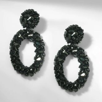 Deepa Gurnani Dinorah Earring In Black