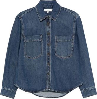 Frame Denim Denim overhemd - Dames - Spijkeroverhemden - Blauw - XS - Denim - Overhemden