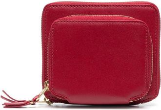 Comme Des Garçons external-pocket leather wallet - unisex - Calf Leather - One Size - Red