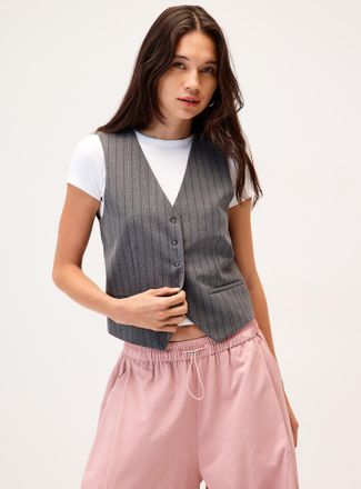 Twik Womens Dressy vest with small buttons