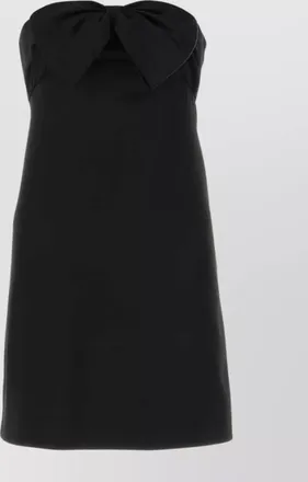 Saint Laurent satin noir mini robe