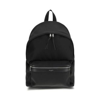 Saint Laurent Tassen, Heren, Zwart, ONE Size, Leer, City Rugzak