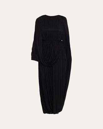 FFORME Kahlo Assymetric Draped Loop Jersey Dress
