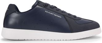 Kurt Geiger Mens Lindon Sneakers - Navy - Size UK 8