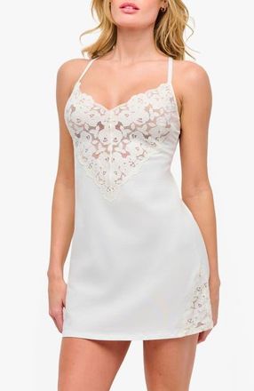Cosabella Romanza Slip in Moon Ivory at Nordstrom, Size X-Large