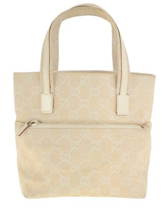 Gucci Beige Gg Canvas Tote Bag (Authentic Pre-Loved)