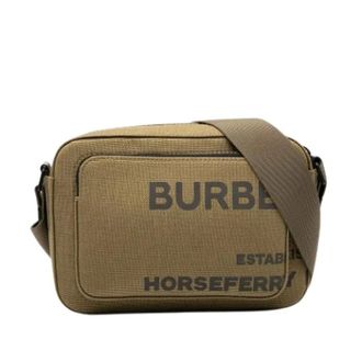 Burberry Pre-owned Cross Body Bags, female, Brown, Size: ONE SIZE Pre-owned Canvas Crossbody Bag