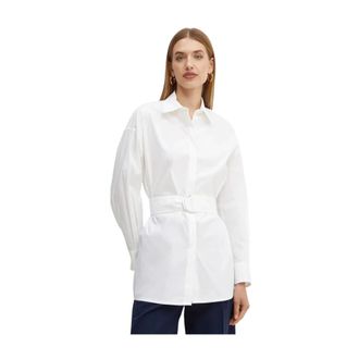 Liviana Conti Camisa con cintur&oacute;n - Blouses & Shirts - Mujer - Blanco - L