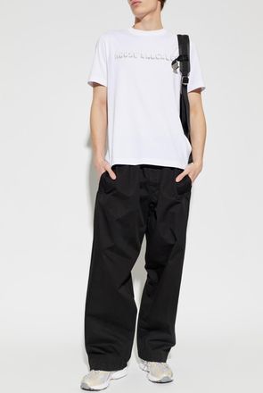 Moose Knuckles T-shirt With Printed Logo, Mens, White