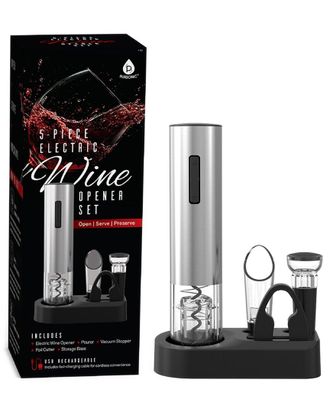 Pursonic 5Pc Electric Wine Opener Set