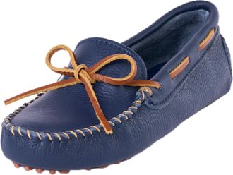 Minnetonka Womens Classic Driving Moccasin, Navy, 4 UK