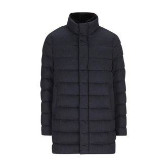 Herno Blauwe Winterjassen - Heren - Parka Jassen - Blauw - L - Jassen