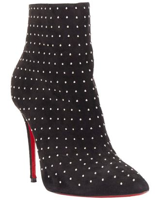 Christian Louboutin Womens Suede So Kate Booty Suede Micro Stud Embellished Pointy (Authentic Pre-Loved)