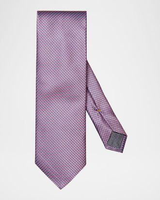 Eton Men & apos;s Geometric Silk Tie
