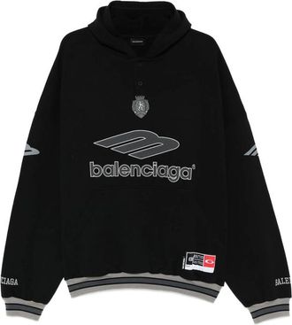 Balenciaga Logo-lettering Hoodie