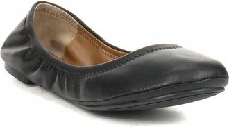 Lucky Brand Womens Emmie Ballet Flats In Black Oiled Cabretta