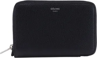 Celine Black Yellow Leather Wallet (Bi-Fold) (Pre-Owned)