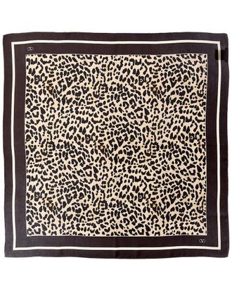 Valentino Fauve Eclat Silk Scarf