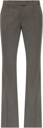 The Attico Gekreiste Broek - Dames - Wijde Broeken - Grijs - M - Broeken