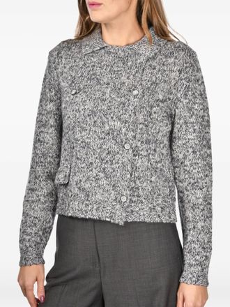 Gran Sasso Cardigan doppiopetto con tasche - Grigio