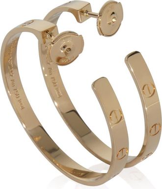 Cartier Pre-Owned Cartier Yellow Gold Large Model Love Hoop Earrings