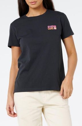 Rip Curl Catalina Island Graphic Tee in Washed Black at Nordstrom, Size Xx-Large
