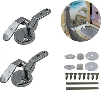 OEM Herrajes De Montaje Para Asiento De Inodoro, Bisagra Para Asiento De Inodoro Con Fijaciones De Tornillo (plateado)