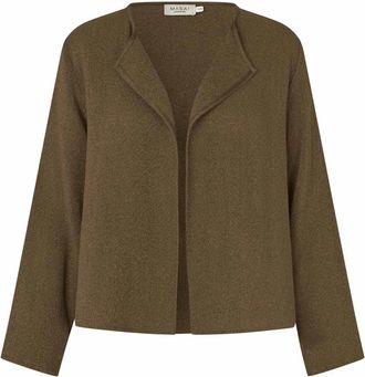 Masai Jassen - Dames - Blazers - Groen - XL - Leer - Jassen
