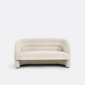 La Redoute Interieurs 2-zitsbank, fijn chenille, QUITY