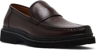 Steve Madden Bradner Loafer in Brown Leather at Nordstrom, Size 10.5