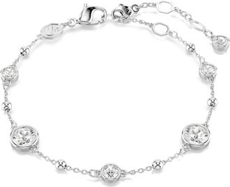 Swarovski Zilveren Kristallen Armband- Stijlvol Accessoire - Dames - Armbanden - Grijs - ONE Size - Accessoires